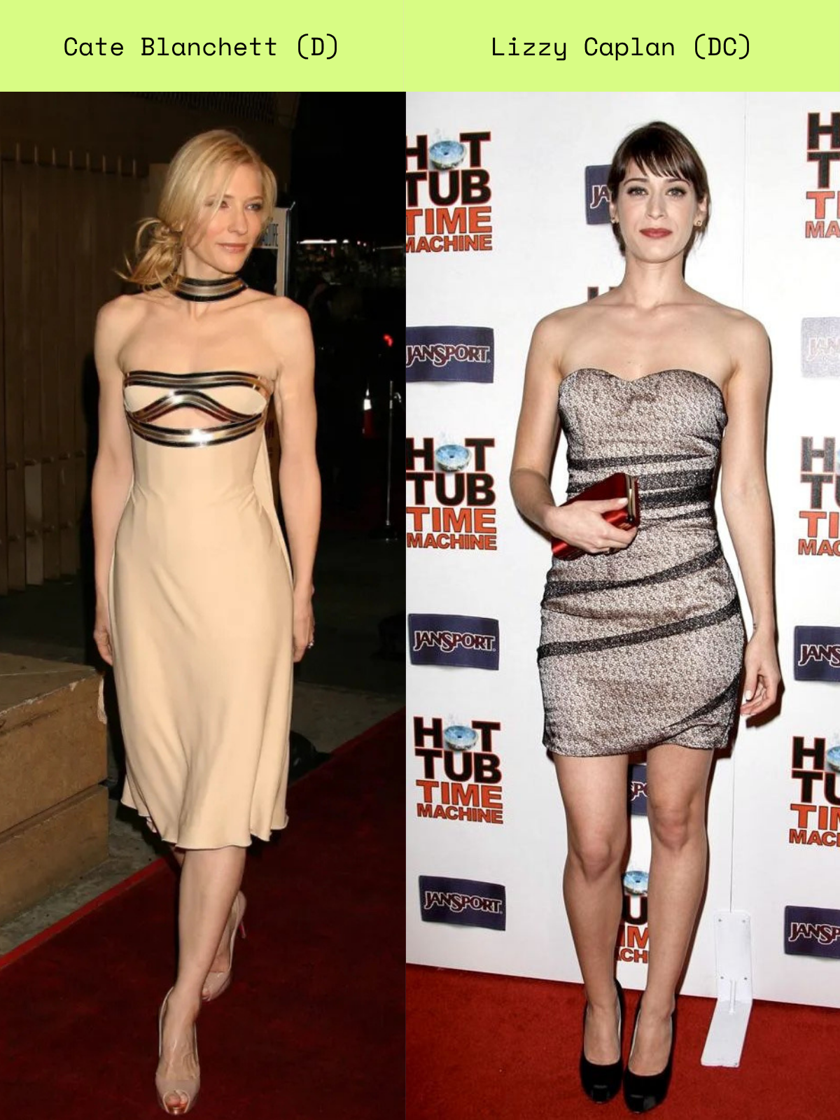 Celebrity comparison for D / DC Kibbe type pairing