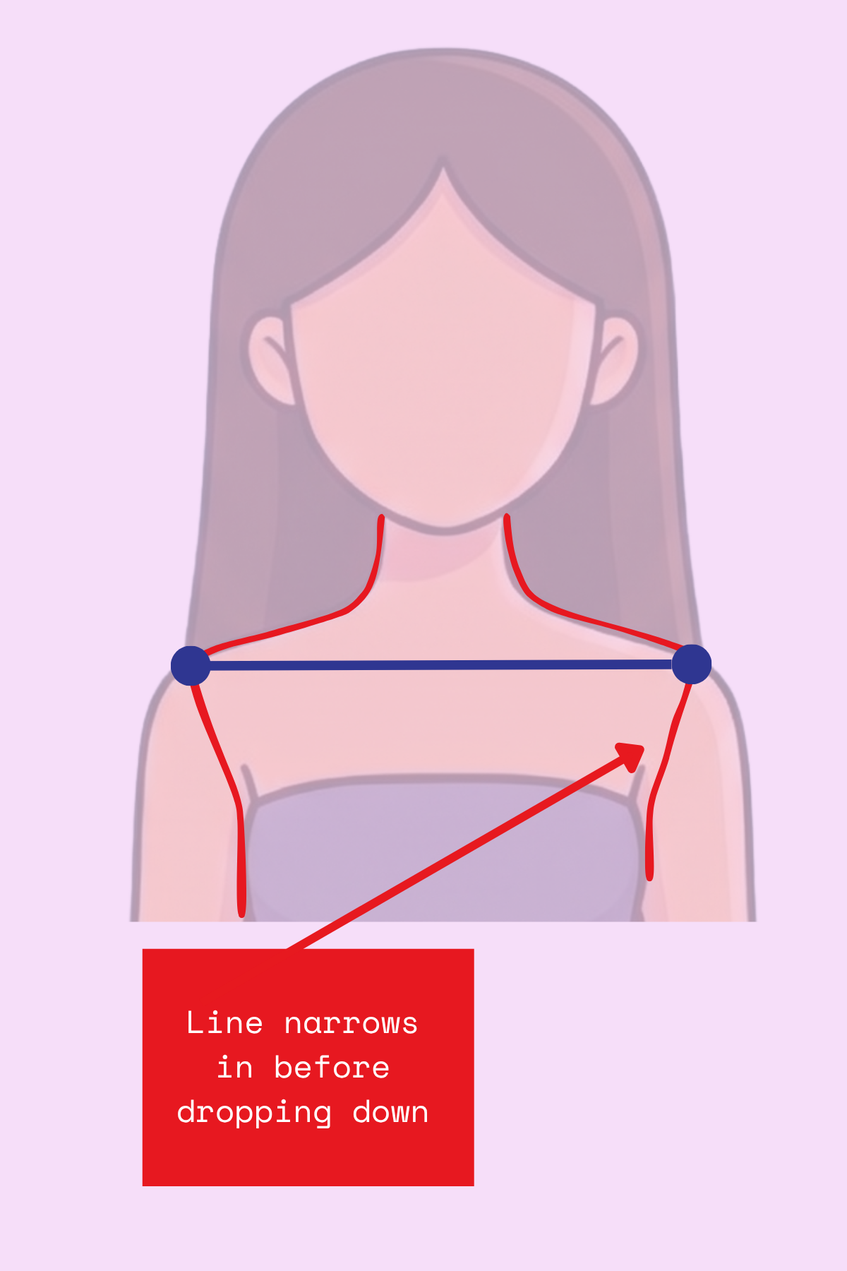 Shoulder dot placement for Dramatic