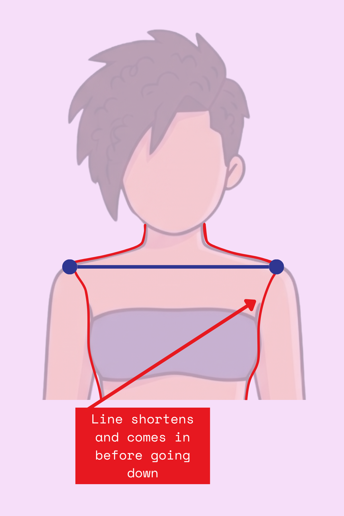 Shoulder dot placement for Flamboyant Gamine