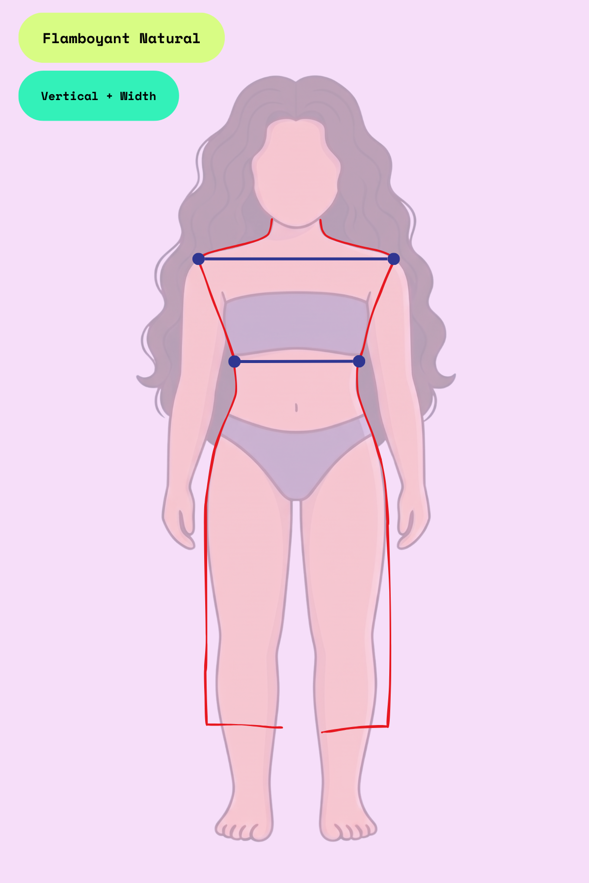 Personal Line sketch for Flamboyant Natural