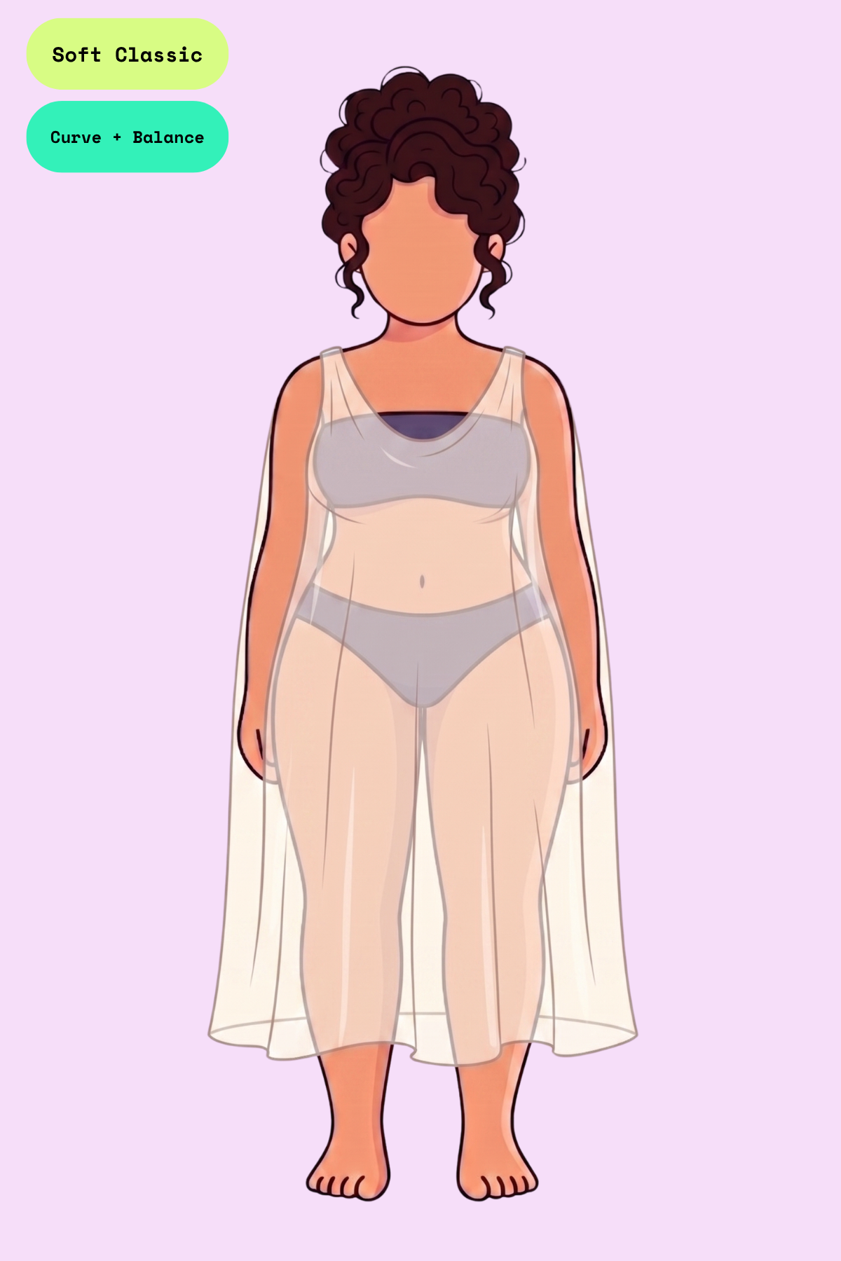 Imaginary fabric drape for Soft Classic